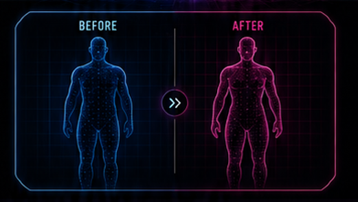 Before vs After with the J-FIT Body Scanner