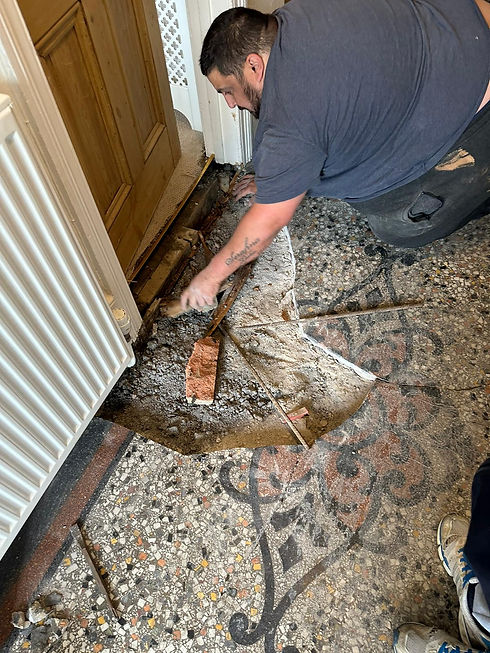 Edwardian Terrazzo Hallway Rebuild Finchley Central North London (5).jpg