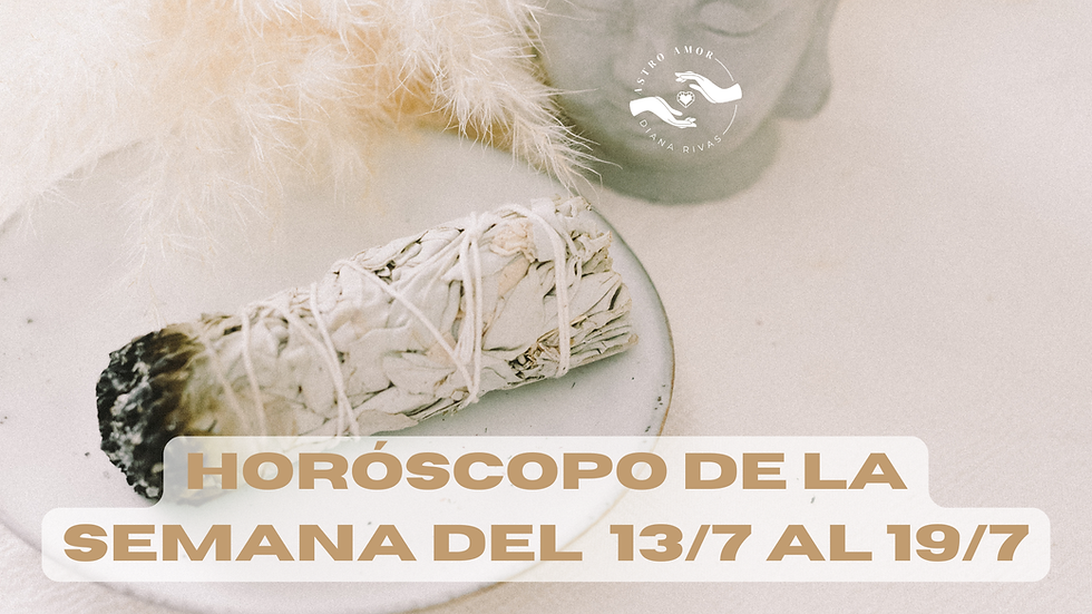 Horóscopo del 13 al 19 de julio de 2026