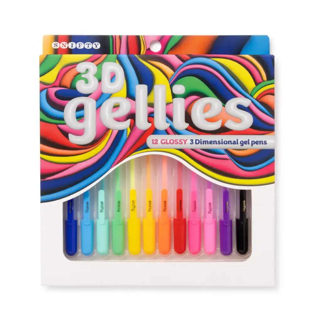 3D Gellies Pens - set of 12