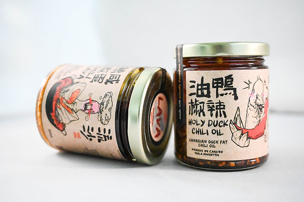 BC food brand labels on jars