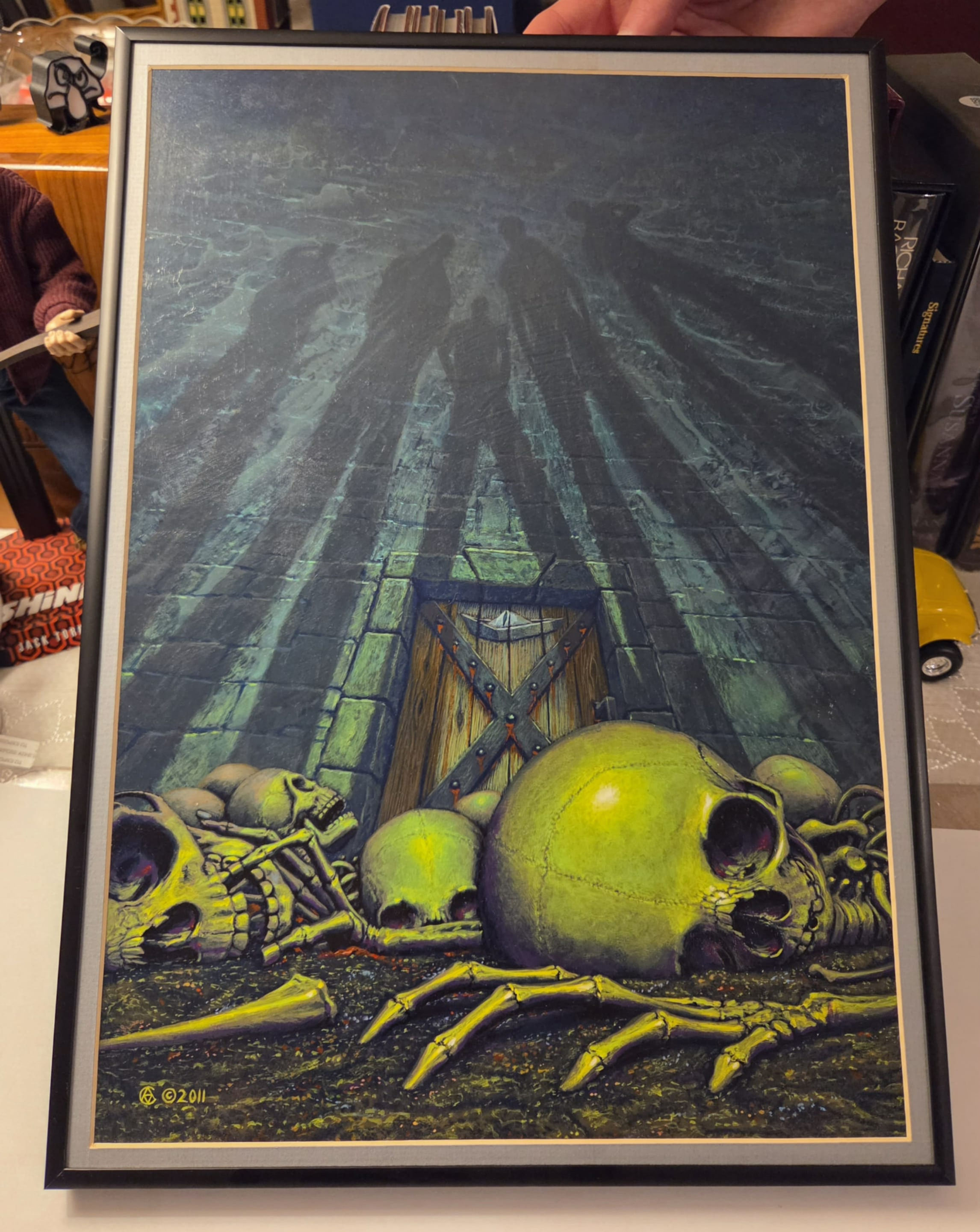 The Place of IT Original Painting by Alan Clark Full Picture View