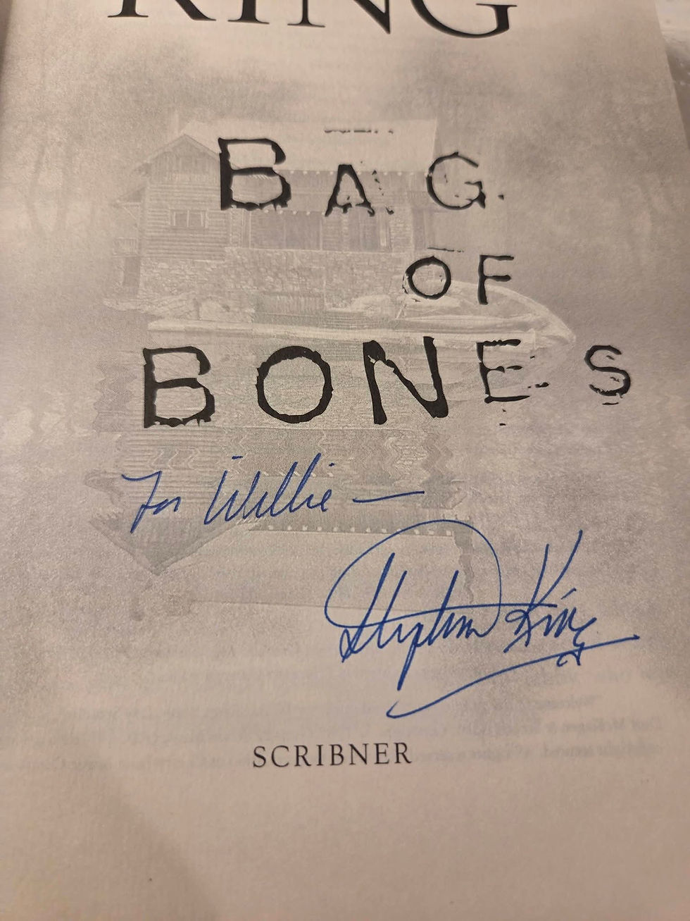 Thumbnail: Stephen King Signed Bag of Bones First Edition with Signed