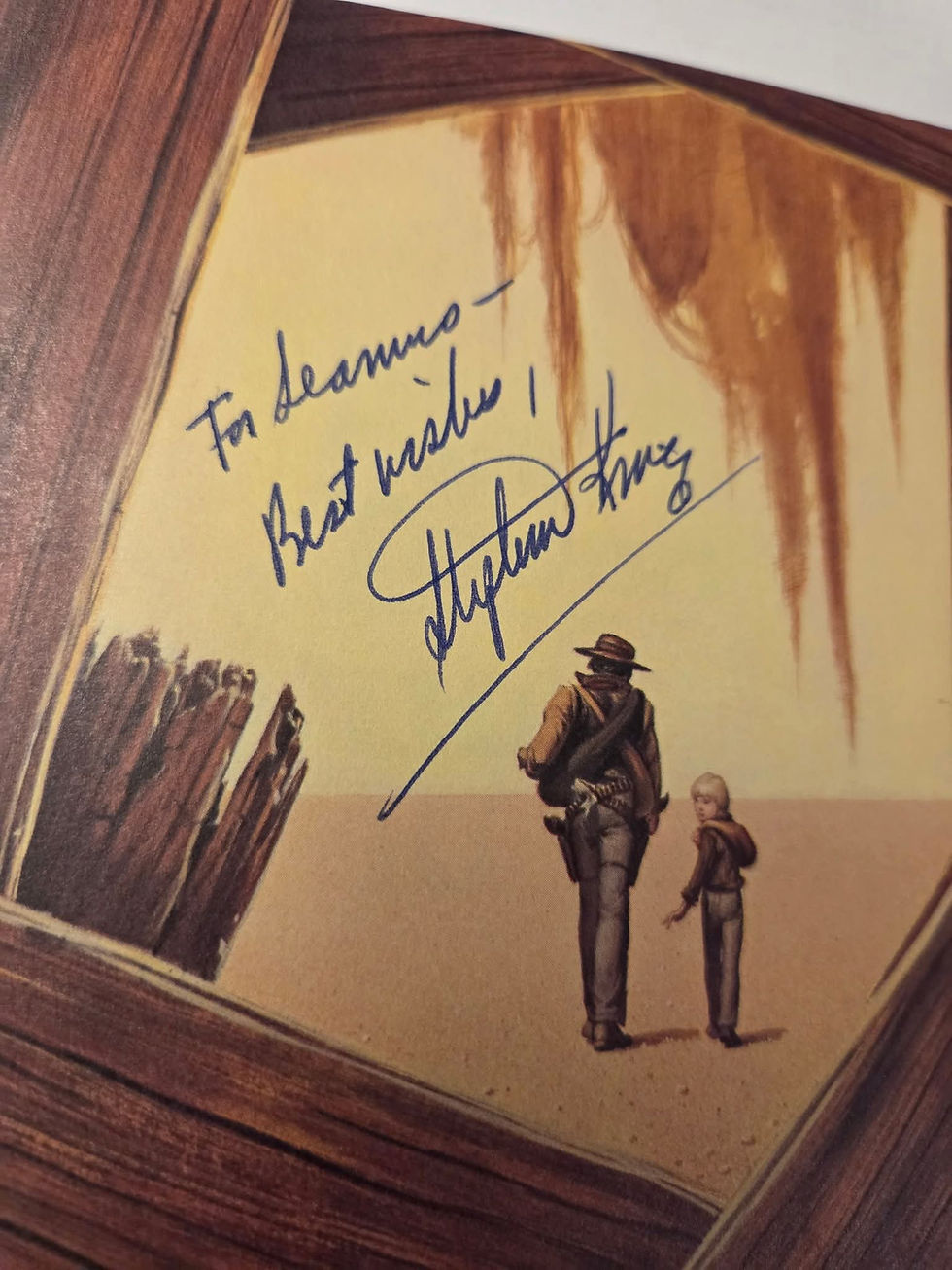 Thumbnail: Grant Gunslinger 1st Edition Double signed by Stephen King and Michael Whelan
