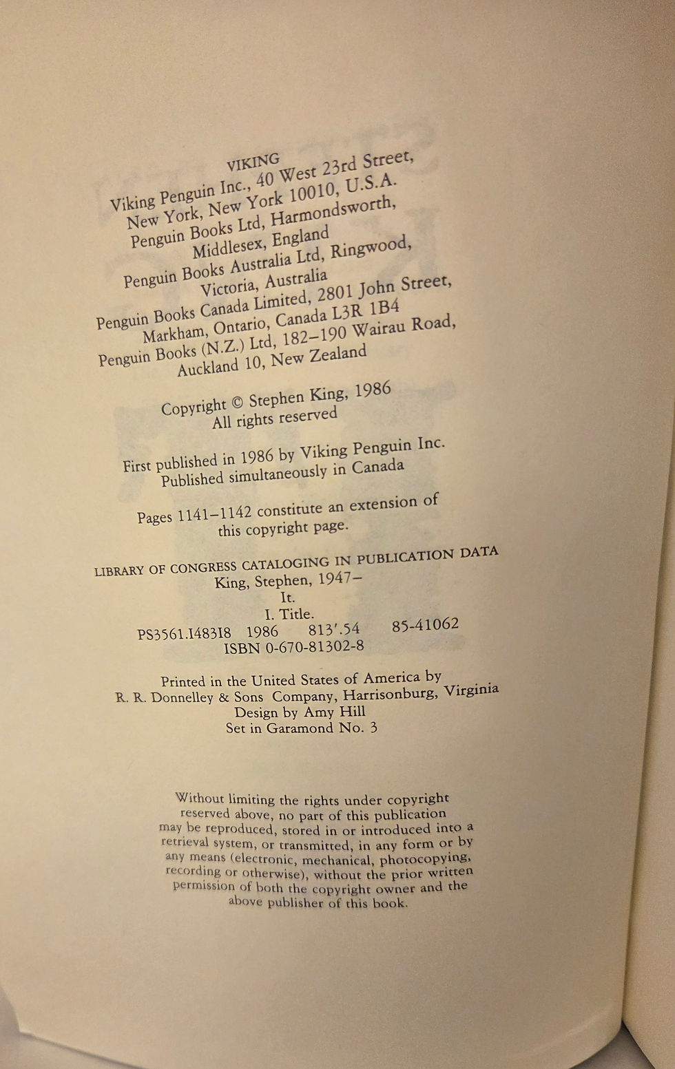 Thumbnail: Stephen King IT 1st Edition