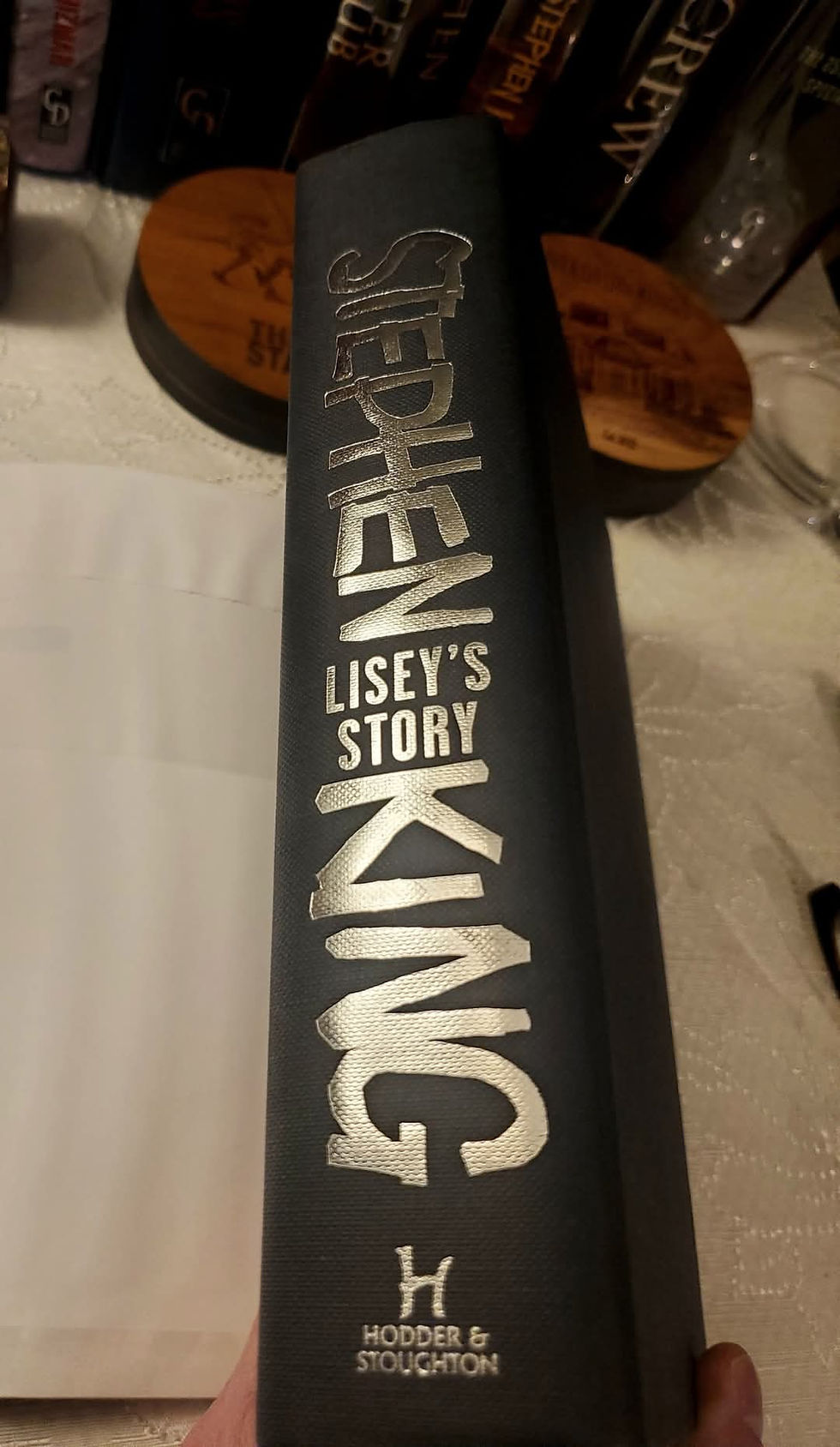 Thumbnail: Stephen King Signed Lisey's Story UK Hodder and Stoughton First Edition Book Spine Fine