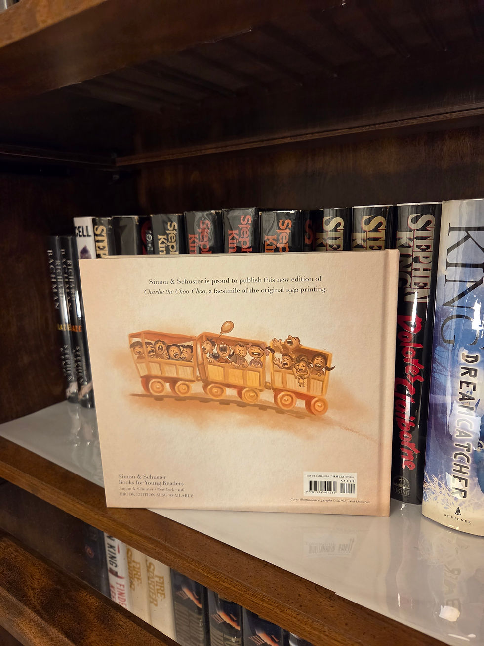 Thumbnail: Stephen King as Beryl Evans Charlie the Choo Choo 1st Edition 3rd Printing Front of Book in Fine Condition