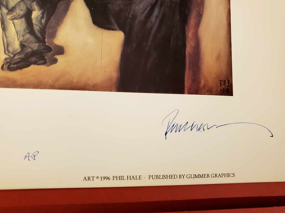 Thumbnail: Stephen King Insomnia Portfolio Limited Edition Artist Proof Phil Hale Artist Signature