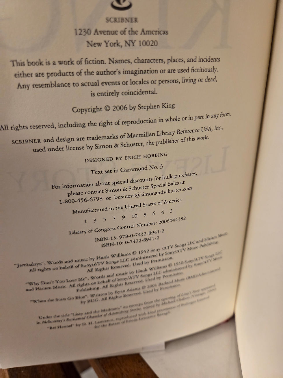 Thumbnail: Stephen King  Lisey's Story 1st Edition