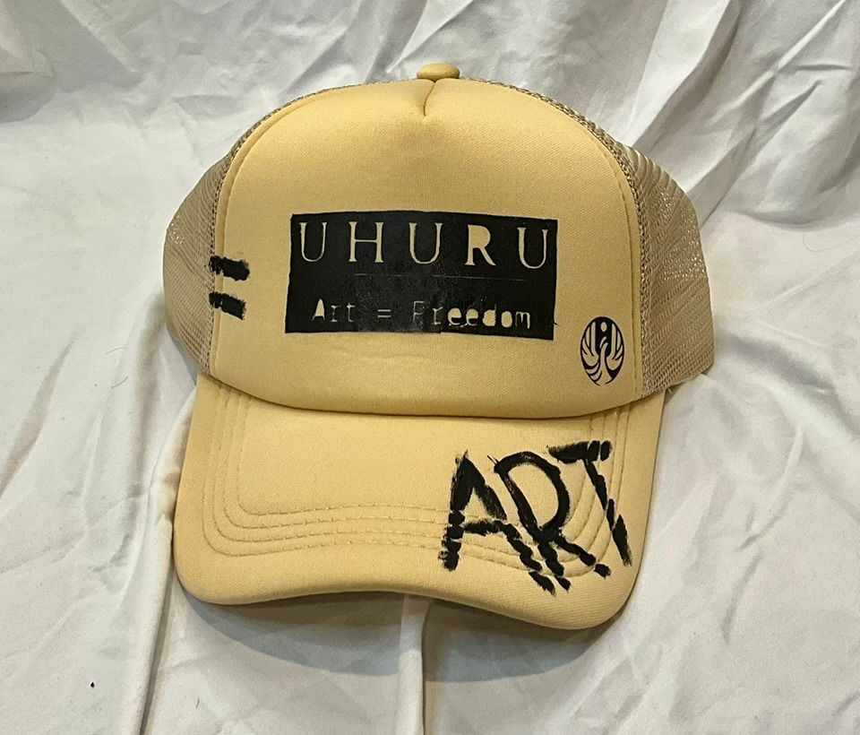 Tan "Art" Logo Trucker