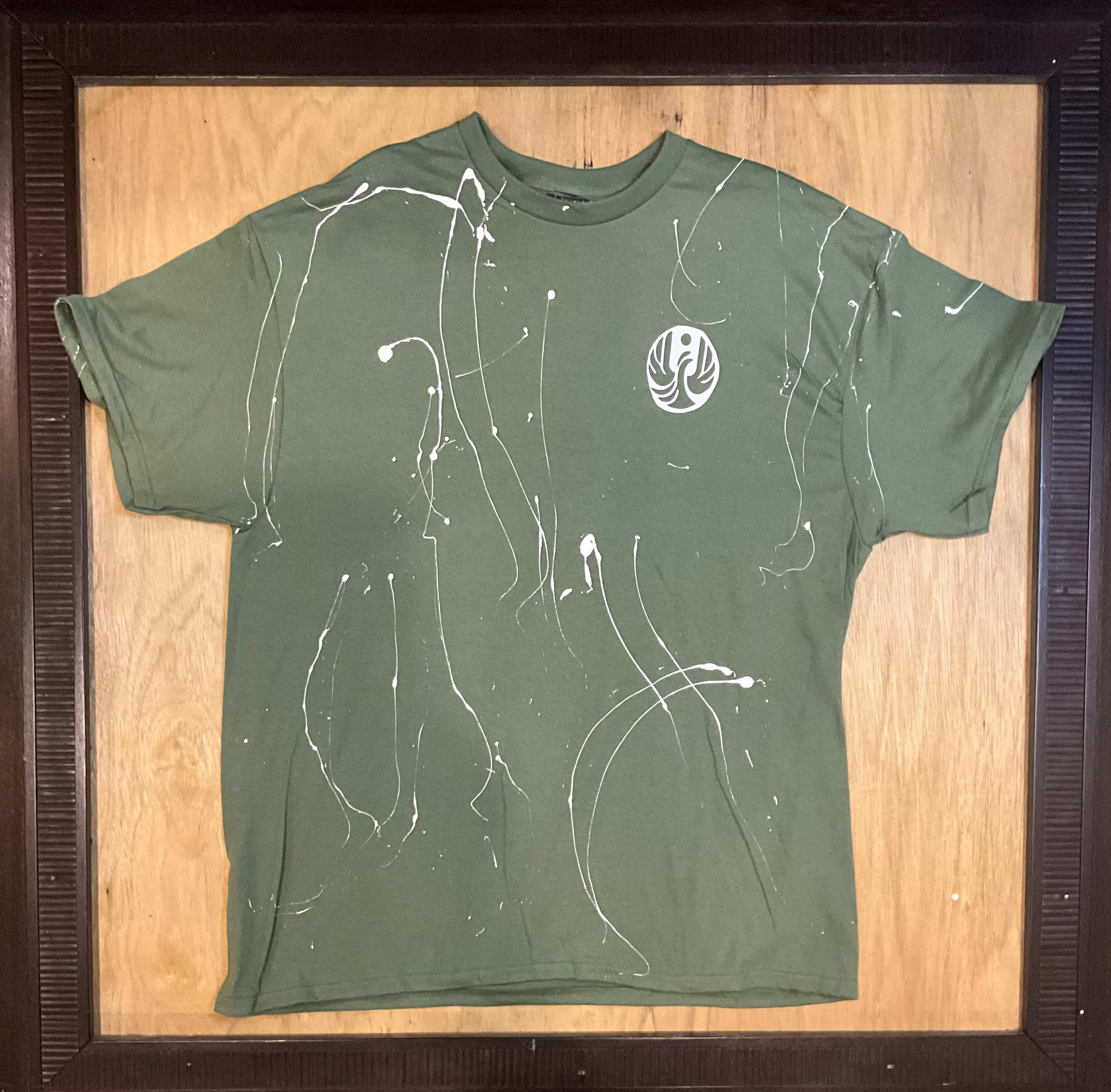 (XL)Green Splatter T-Shirt