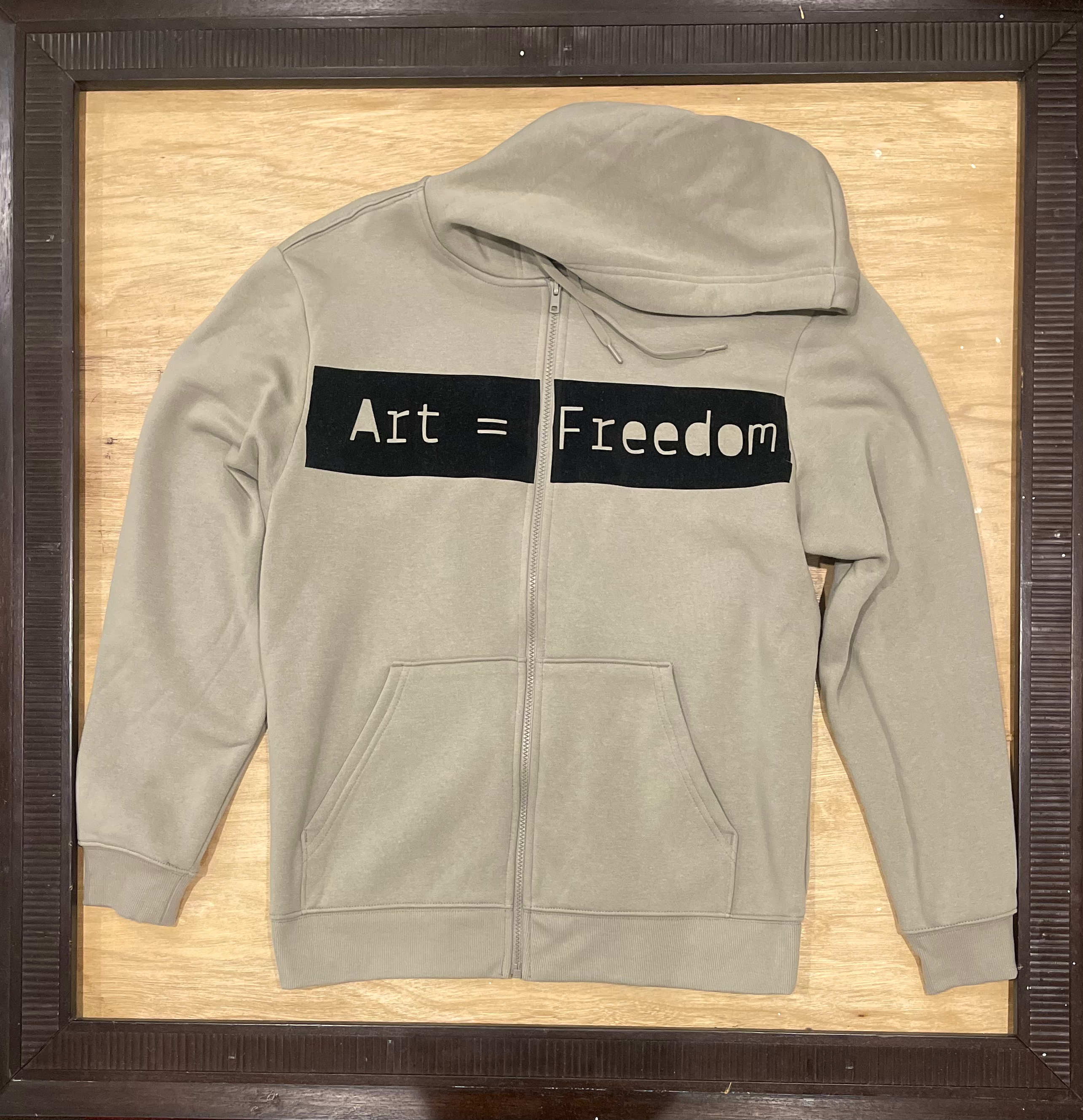 Tan Zipper Hoodie