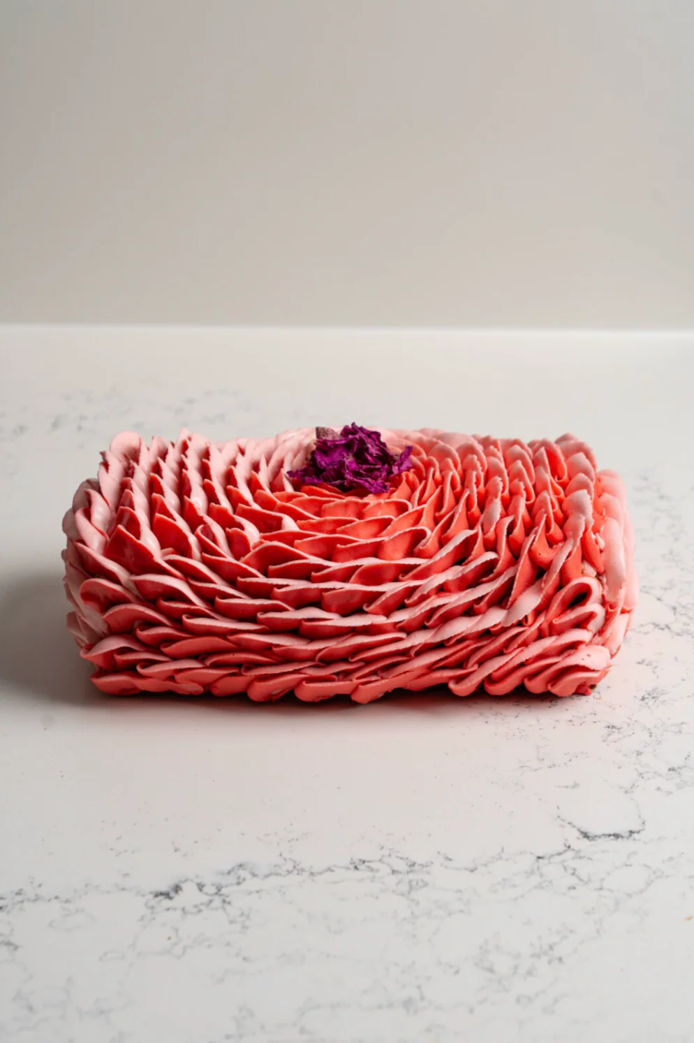 buche en forme de rose