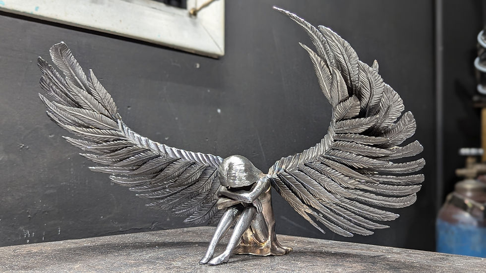 Thumbnail: Patience Sad Angel Sculpture Sculptor Barbie The Welder