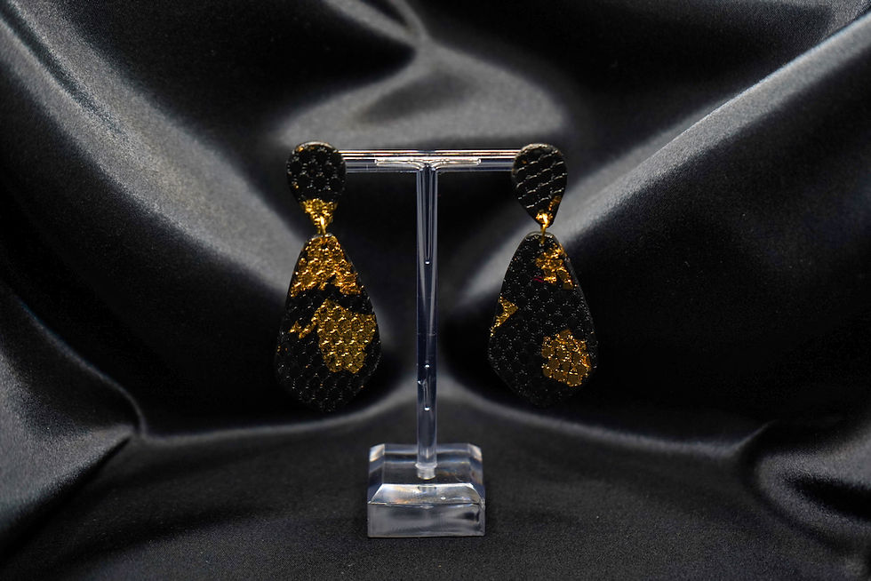 Miniatura: Pendientes Tierra mamba negra