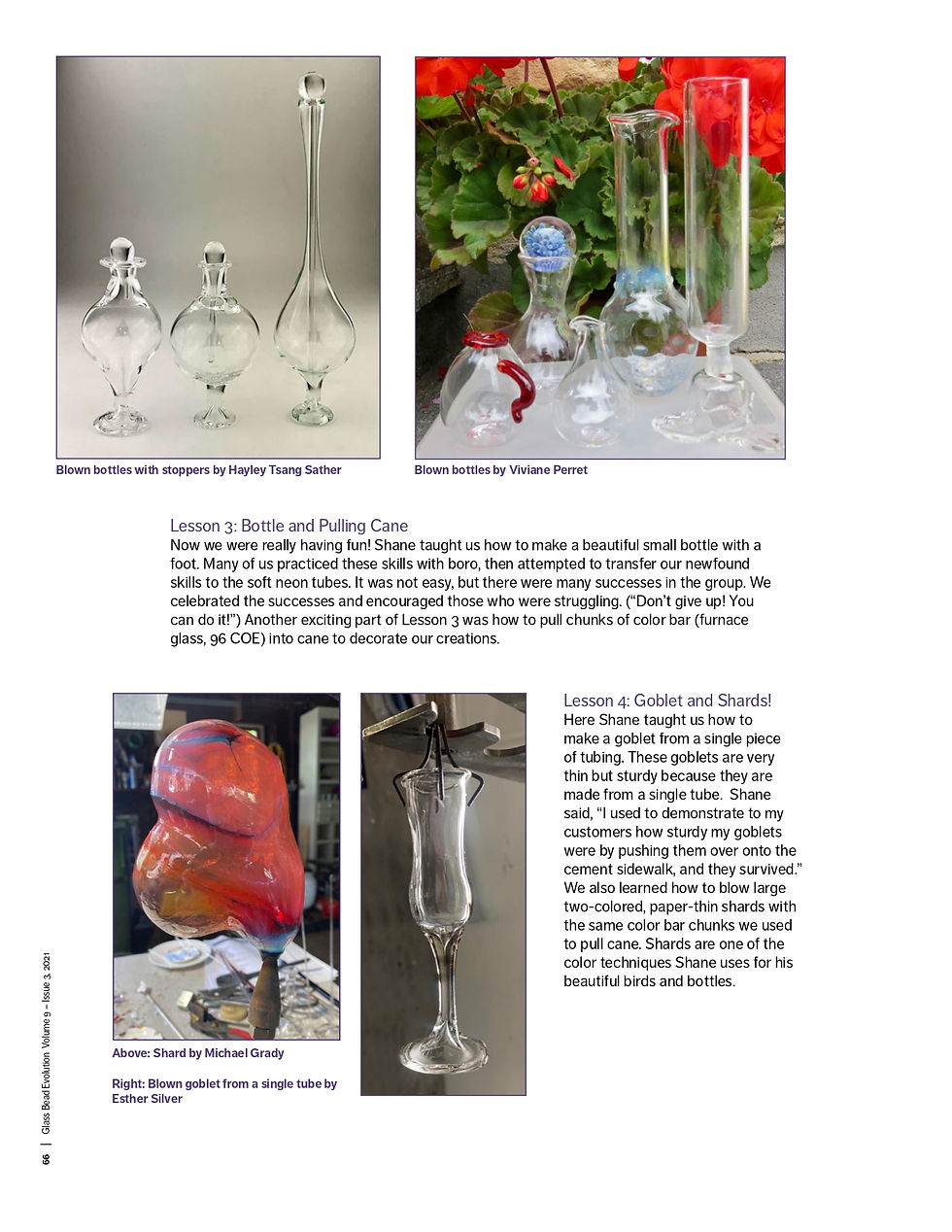 Thumbnail: E-demo Shane Fero Blown Bird in soft glass