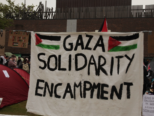 NEWCASTLE UNIVERSITY STUDENTS SET UP ENCAMPMENTS AS CAMPUS PROTESTS AGAINST ISRAEL-GAZA WAR