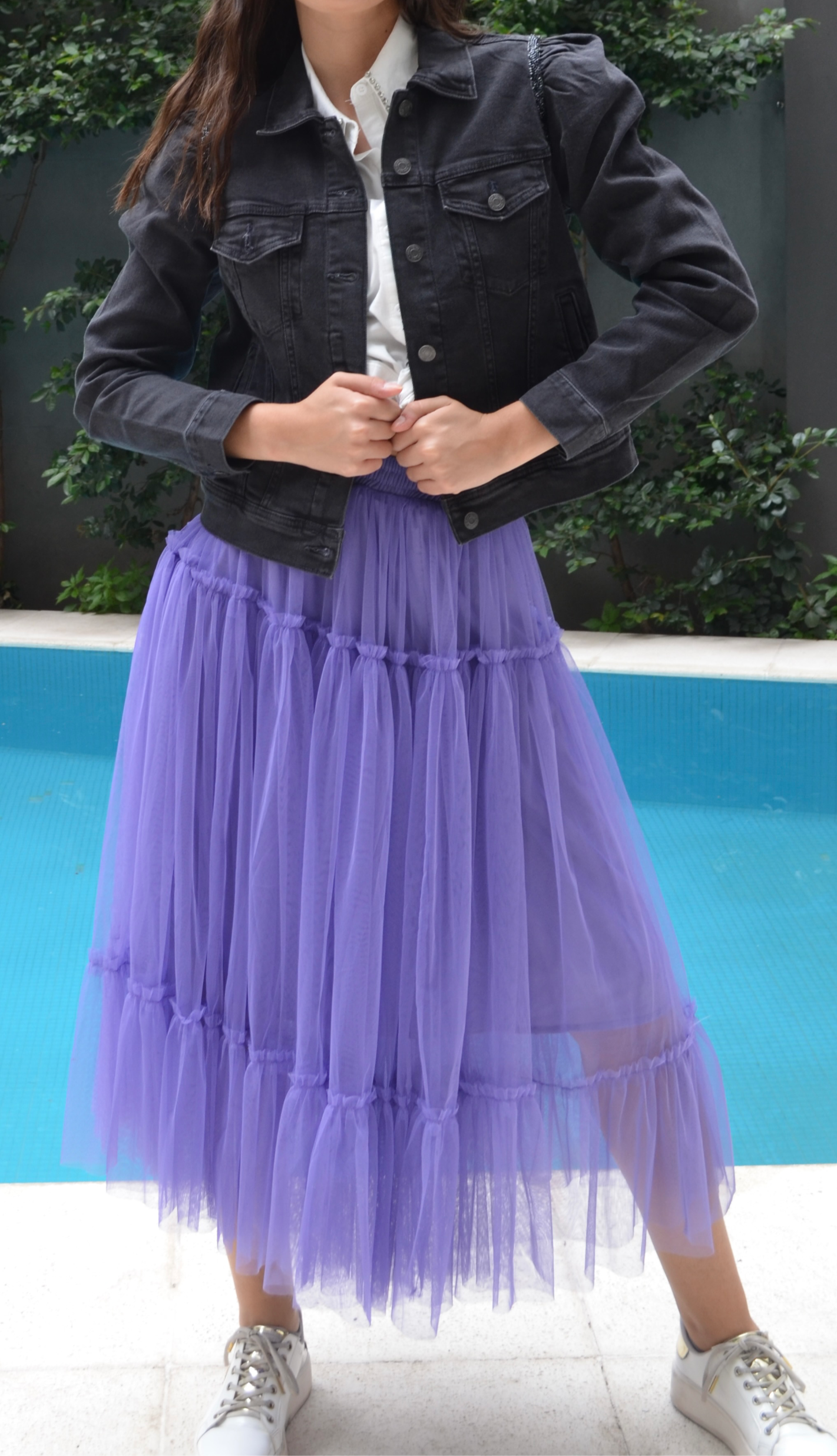 Maxi Falda Violeta