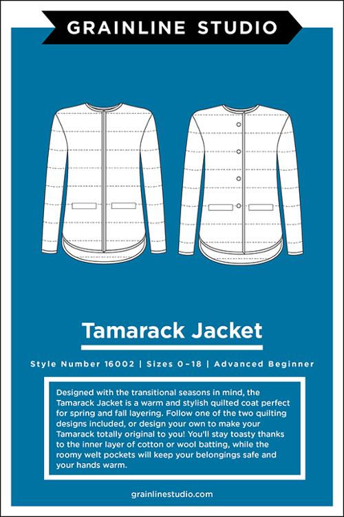 Grainline Studio Tamarack Jacket Sizes 0-18 B Cup