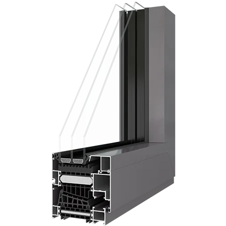 Budowa profilu ALU Future Line MB 104 | OknoSlide Bielsko-Biała