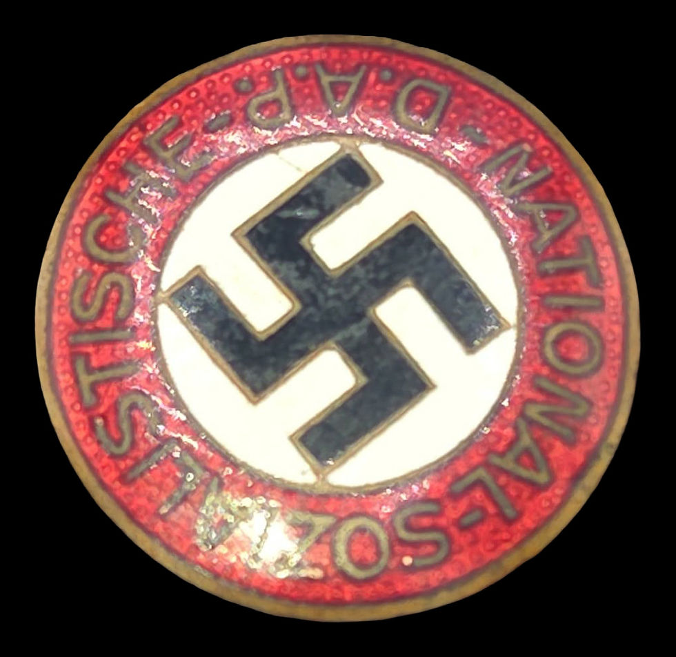 German WWII NSDAP Party Membership Badge RZM 75 Otto Schickle