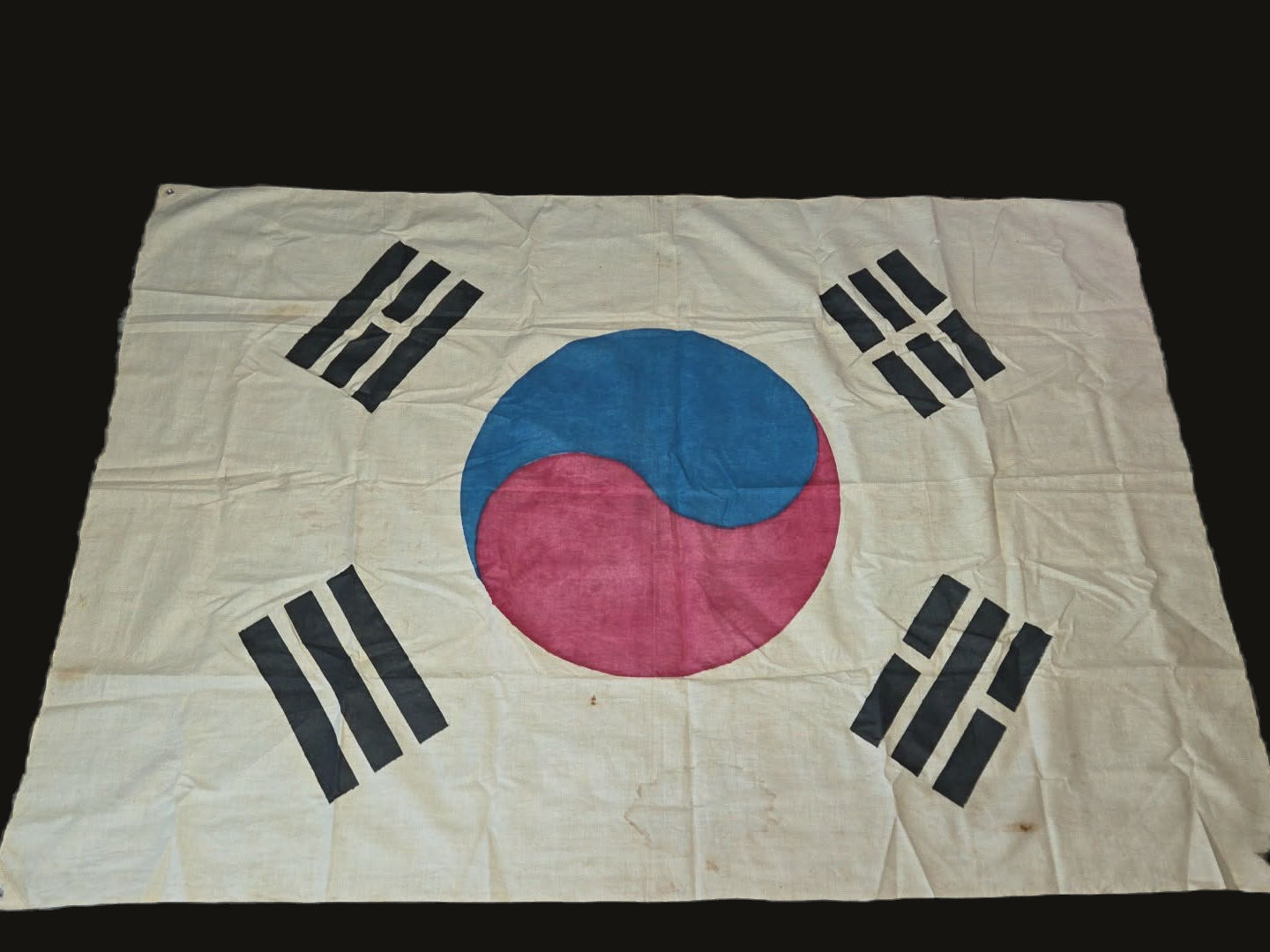 Korean War South Korean Taegeukgi Flag 50x34 Inch Republic of Korea