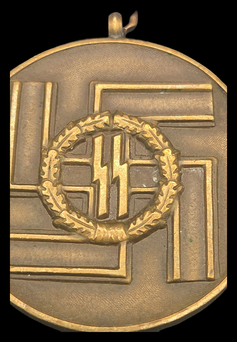 Thumbnail: German WWII SS 8-Year Long Service Medal w/Post War Ribbon
