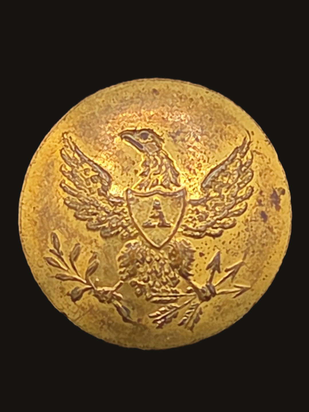 Civil War U.S. Army Artillery “A” Button