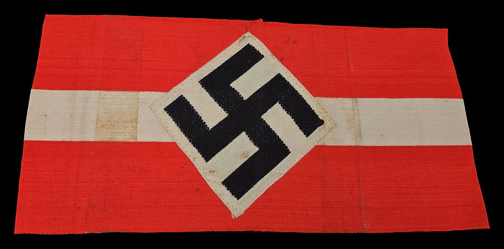 Thumbnail: German WWII Hitler Youth Armband With RZM Manufacturer Tag