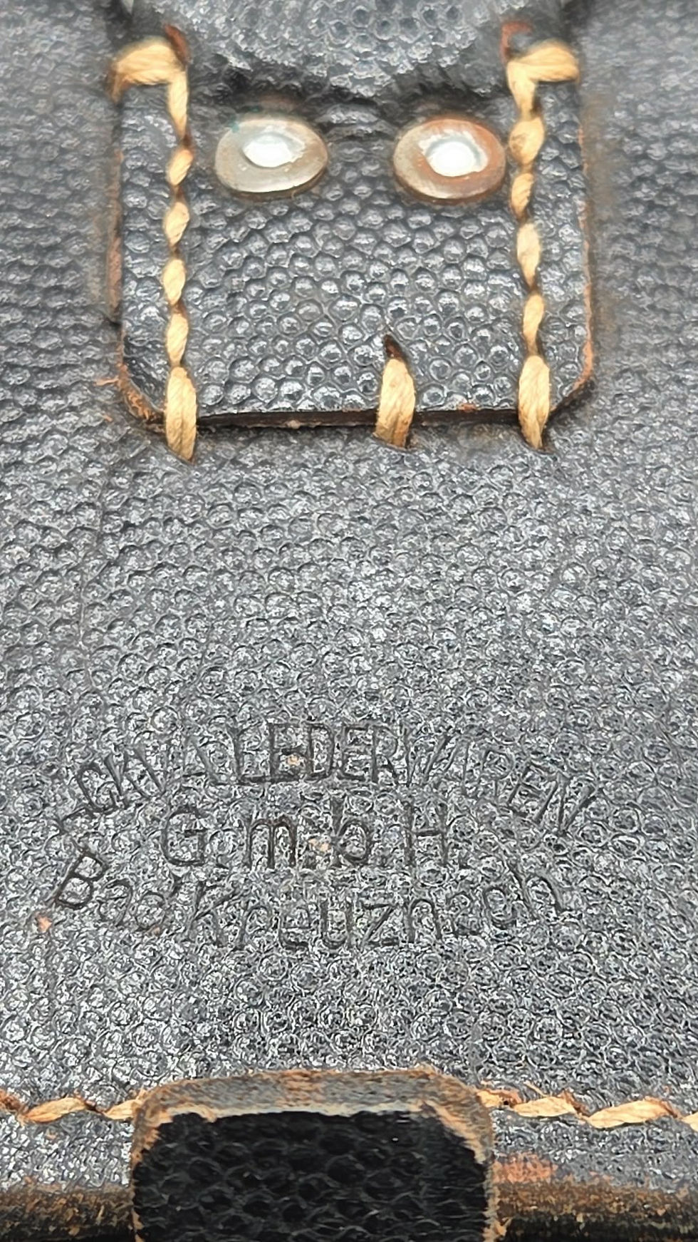 Thumbnail: German WWII K98 Mauser Ammo Pouch Maker Marked 1943 Rifleman Gear