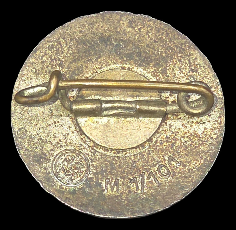 Thumbnail: German WWII NSDAP Party Membership Badge RZM M1/101 Gustav Brehmer