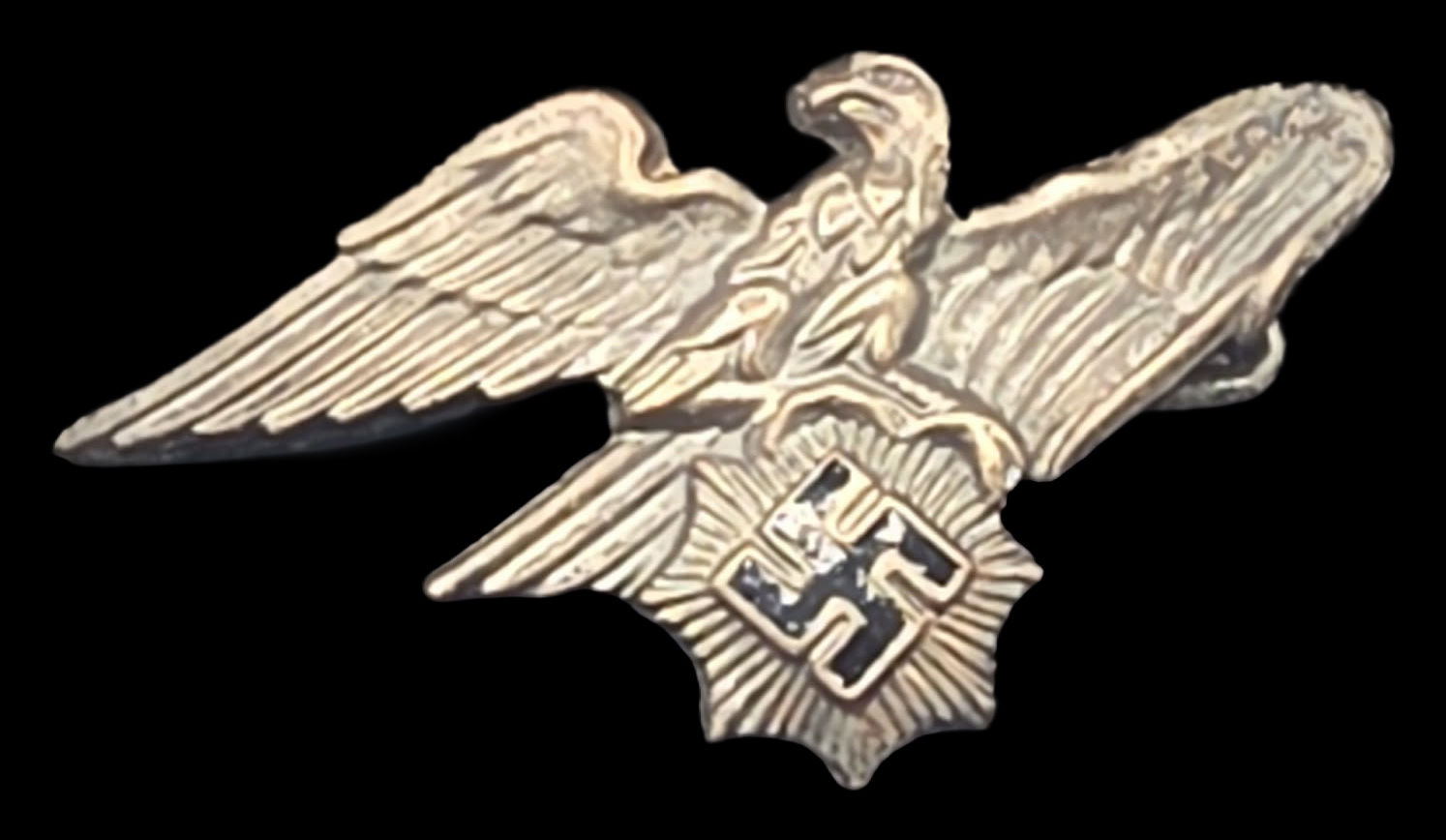 German WWII RLB Reich Air Protection League Eagle Pin Badge