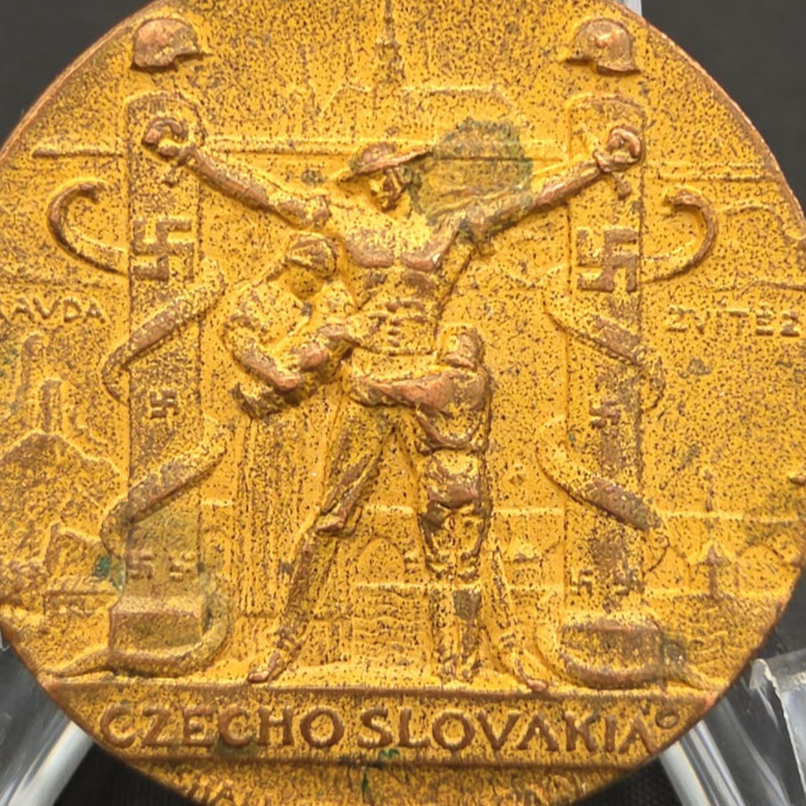 1939 New York World's Fair "Czechoslovakia Must Be Free" Bronze Medal