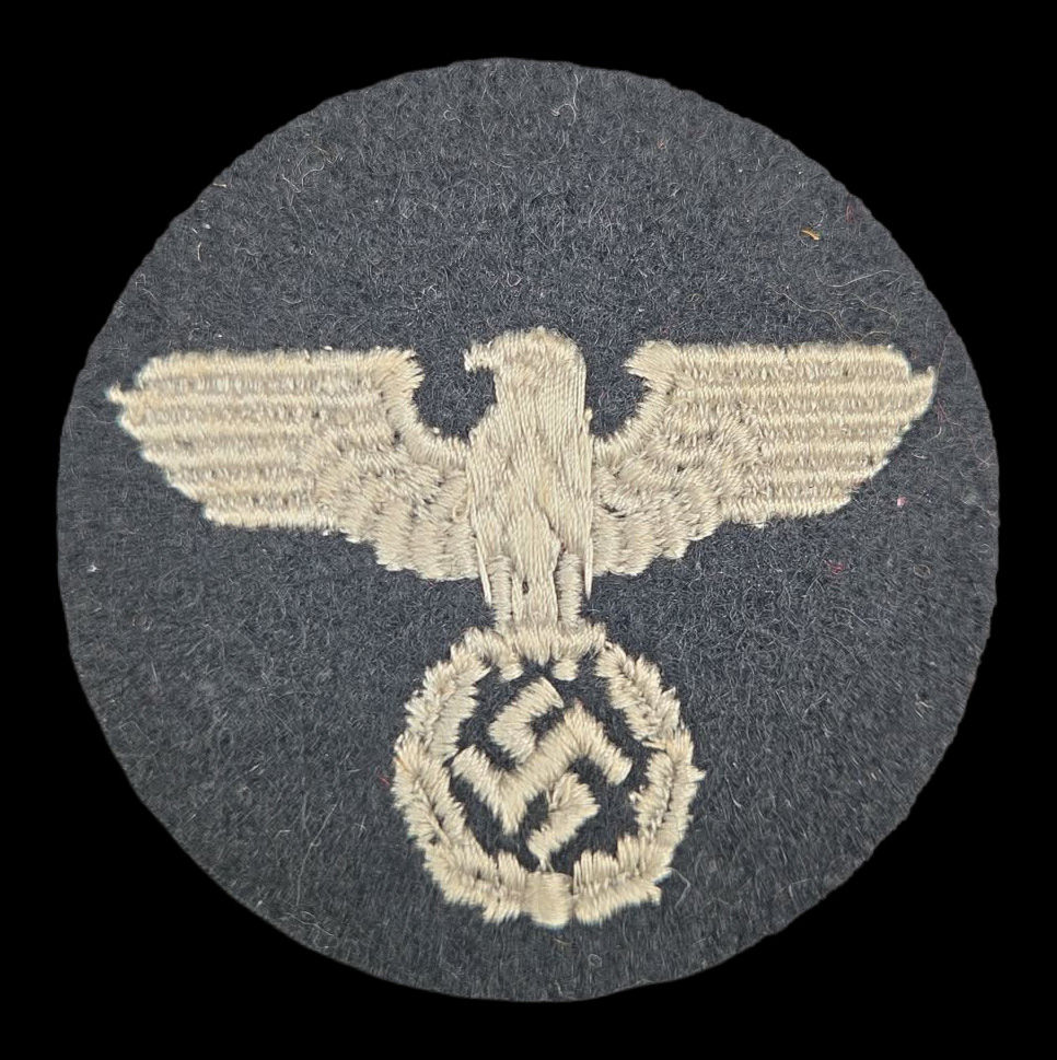Thumbnail: Rare German Postal Service 1st Pattern Sleeve Eagle Cloth Insignia