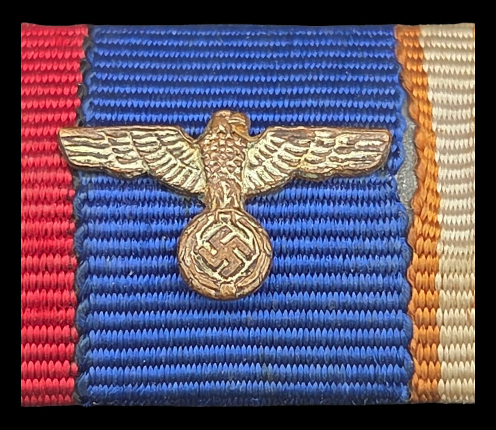 Thumbnail: Tunic Torn German WWII Military Ribbon Bar With Eagle