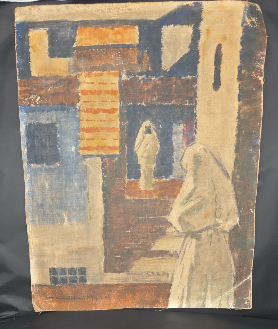 Thumbnail: German WWII Heer Soldier Oil Portrait Painting – Dated 1940