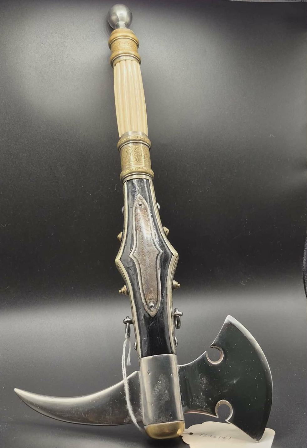 Thumbnail: German Fire Official/NCO Dress Axe Beil with Ivory Grip