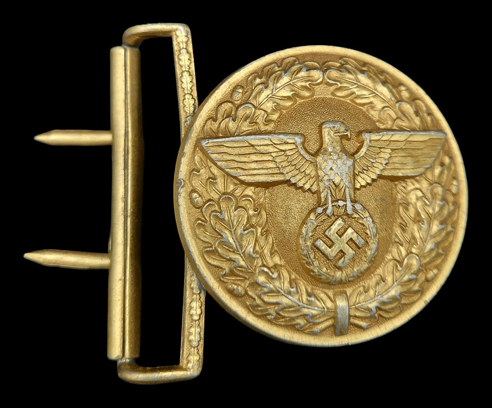 Thumbnail: German WWII NSDAP Political Leader Belt Buckle RZM M4/24 Overhoff