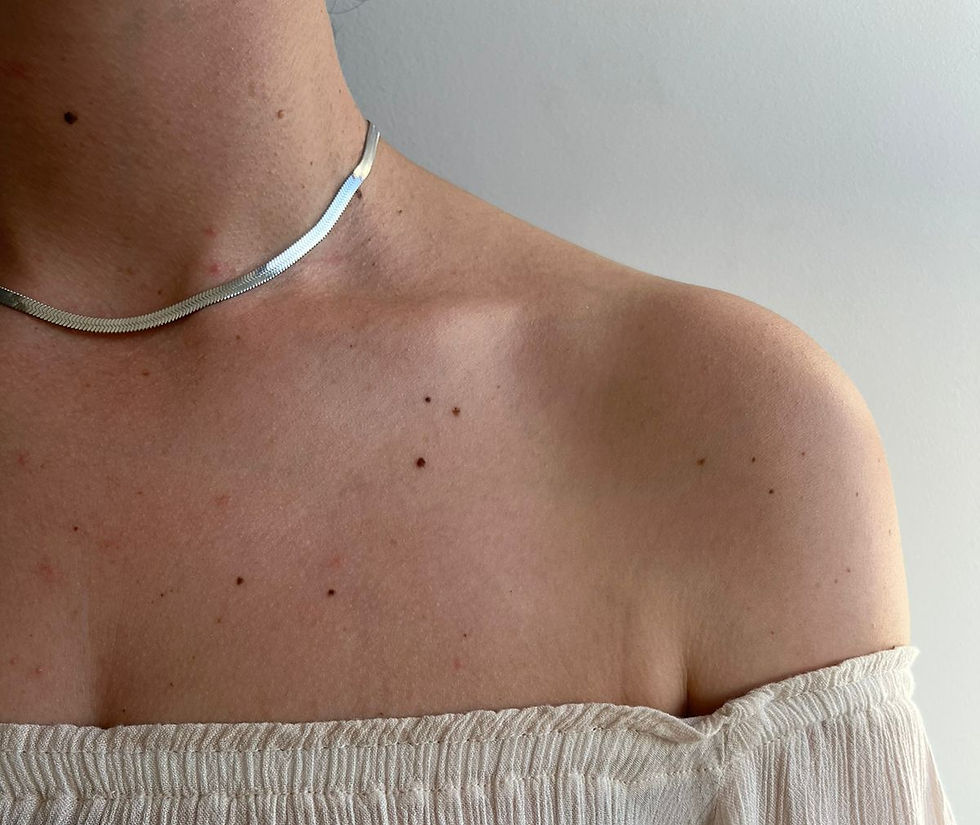 Thumbnail: Orchid Snake Necklace - Silver