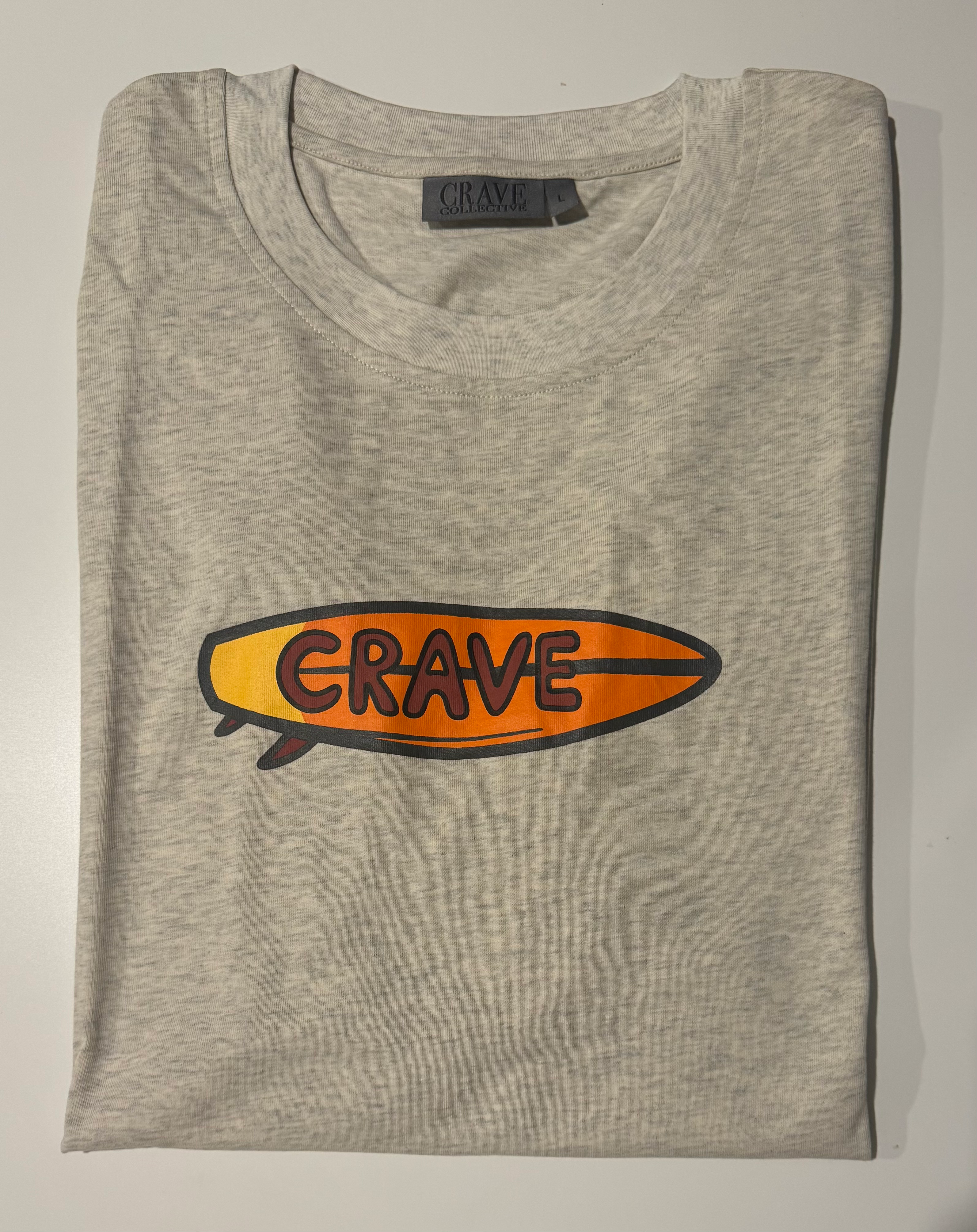 Grey Surfboard Tee