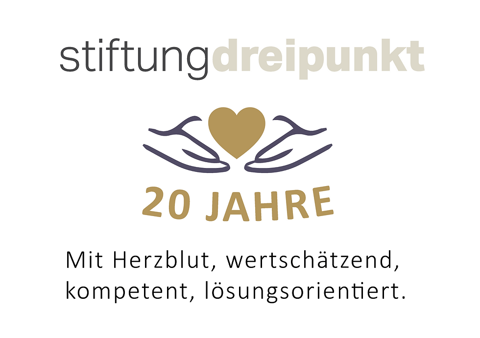 JubilÀumslogo Stiftung Dreipunkt 20 Jahre