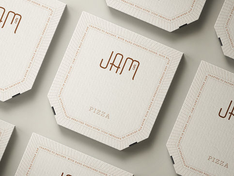 Jam Cafe branding by Beaver Branding Agency, featuring logo, packaging, menu, and apparel design.