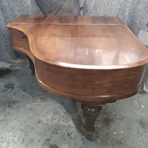 Rosewood Piano Before Piano Polishing