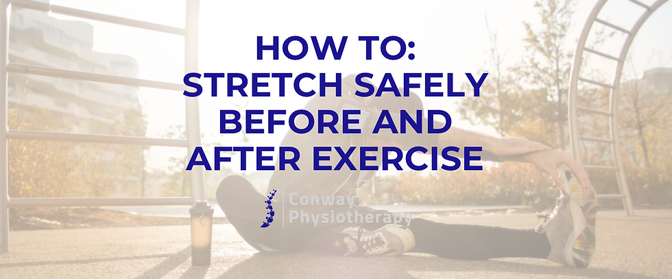 How to: stretch safely before and after exercise