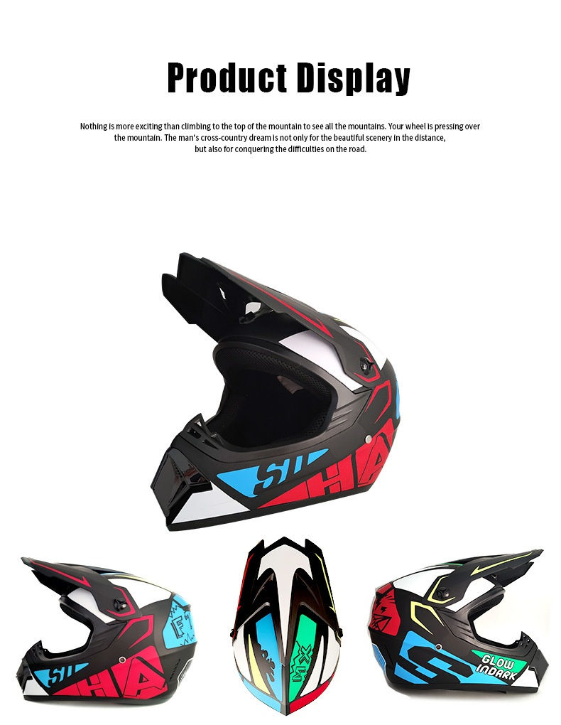 Thumbnail: Full-face Downhill DH Mountain Bike Racing Helmet AM Mountain Bike All-terrain A