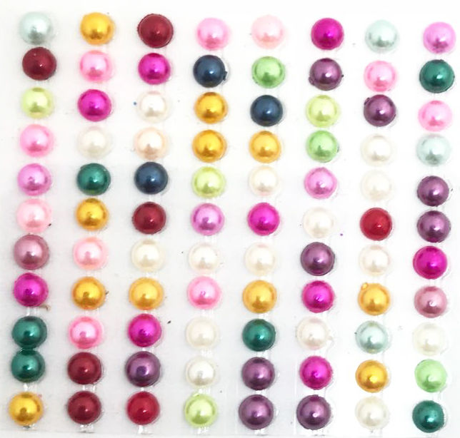 MOD.25 CARTELA PEROLA COLORIDA