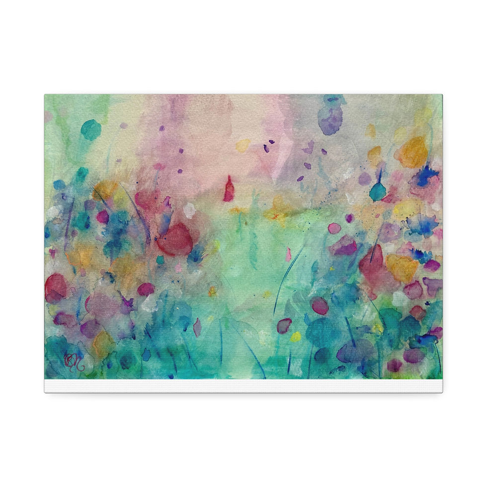 Thumbnail: Abstract Floral Landscape No.2 - Canvas Wall Art (1.5" Depth)