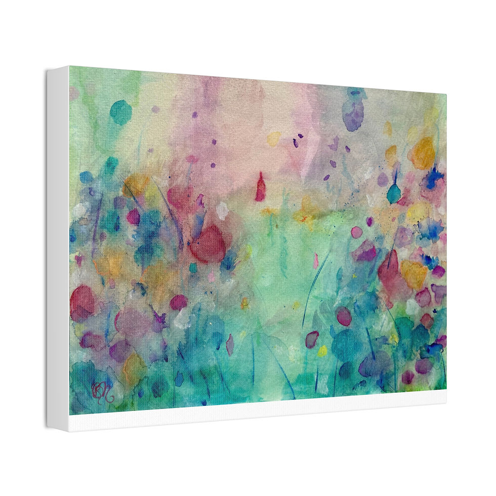 Thumbnail: Abstract Floral Landscape No.2 - Canvas Wall Art (1.5" Depth)