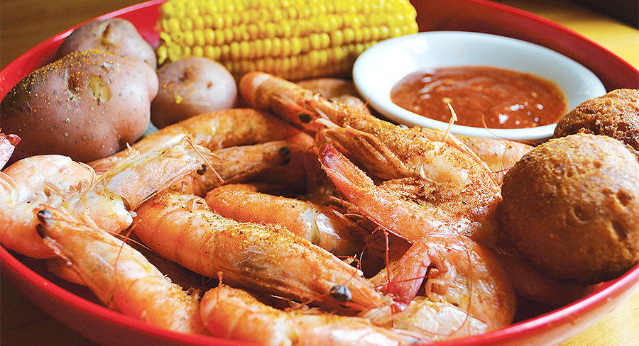 Best Seafood In Fort Walton Beach Florida The Crab Trap Shrimp Corn And Potatoes