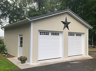 Pole Barn 2 car garage